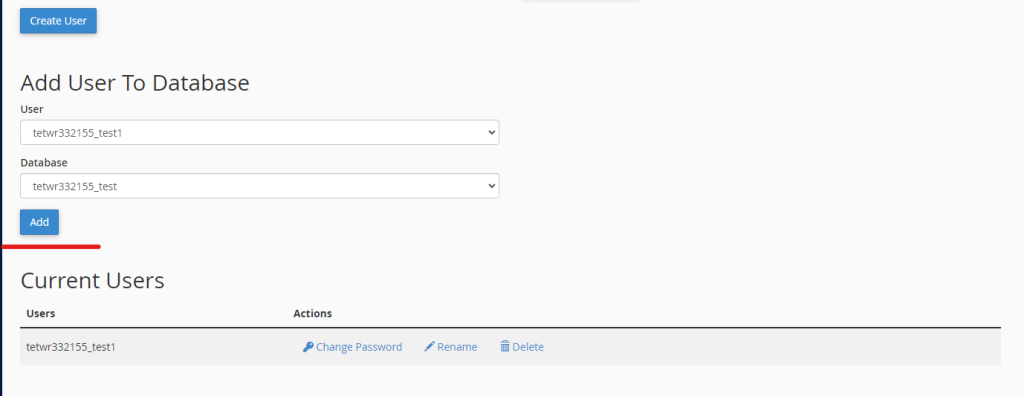 assign user to database