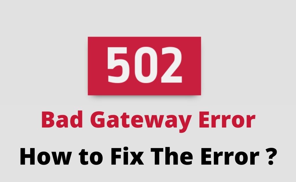 502 Bad-Gateway-Error