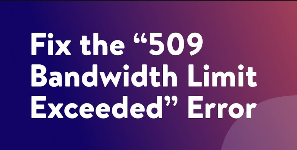 Fix the banwidth limit exceeded