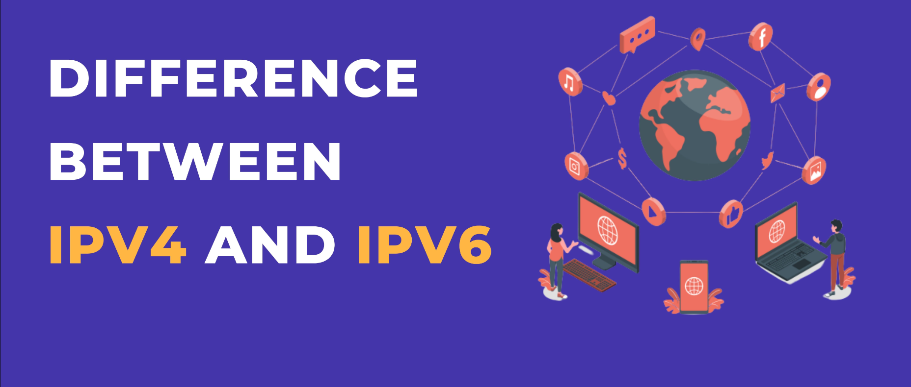 difference between ipv4 and ipv6