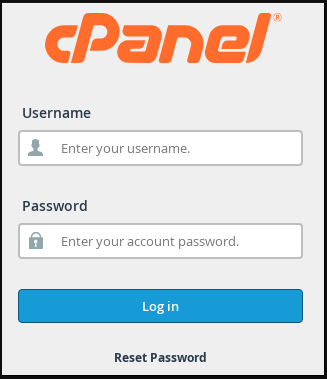 Login to cpanel