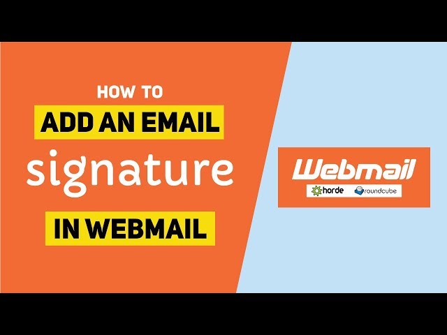 signature in webmail
